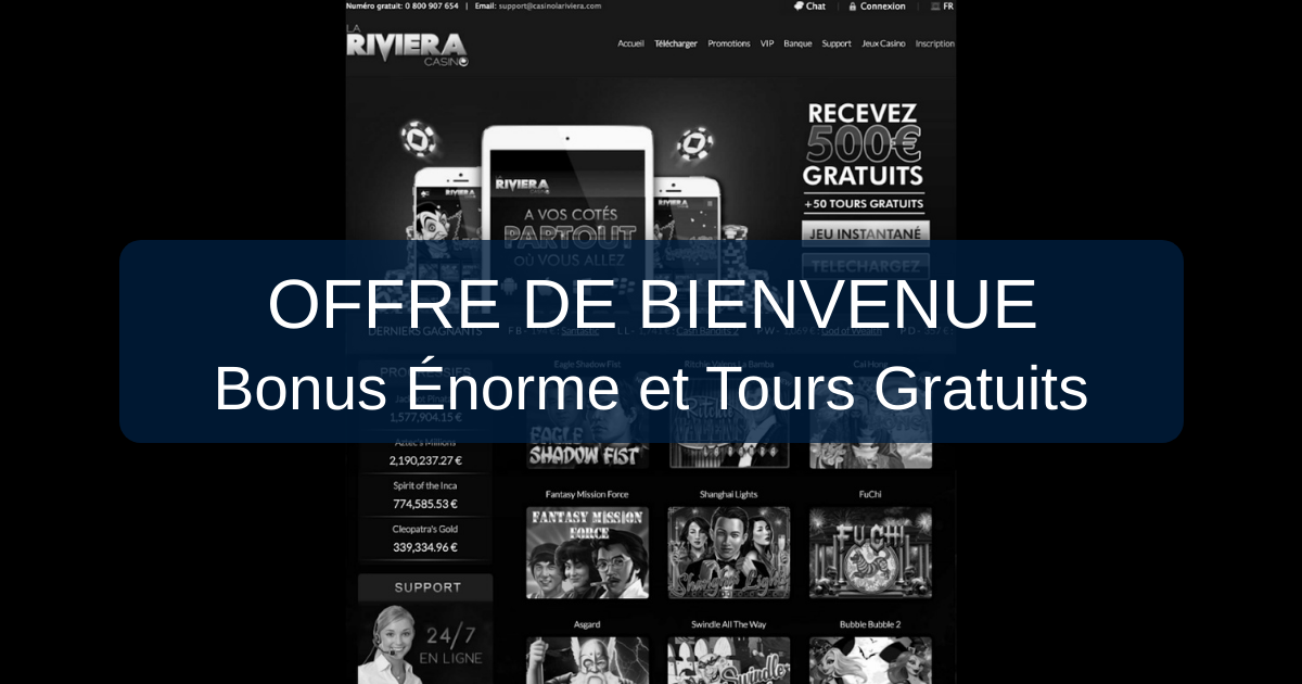 Casino La Riviera Bonus Sans Depot 2026 - France